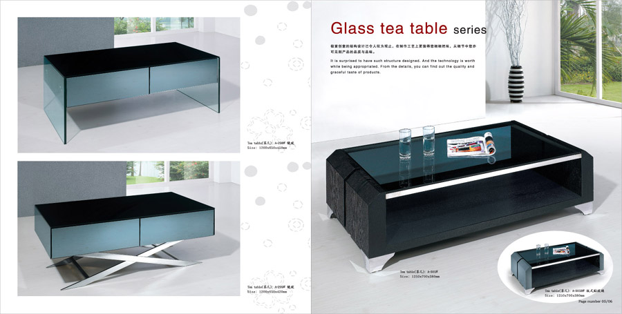 tempered glass coffee table